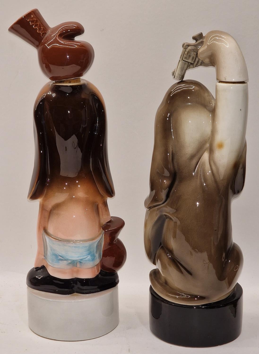 Two vintage 1960's musical novelty decanters "The Last Shot" and "Punch Drunk". Both still play - Image 2 of 3