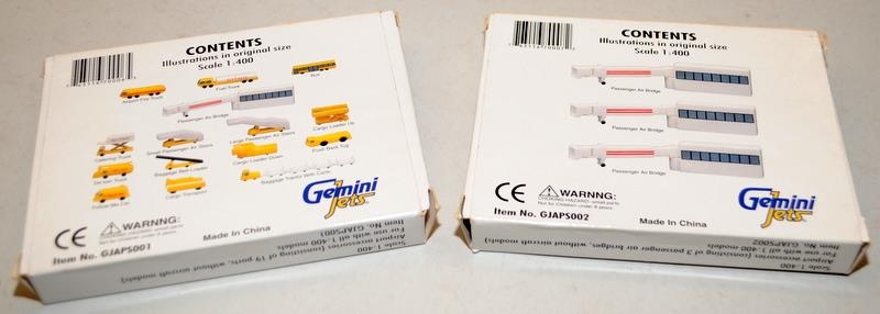 Gemini Jets 1:400 scale die-cast model aircraft. 3 models in lot, all boxed c/w 2 boxed airport - Image 2 of 4