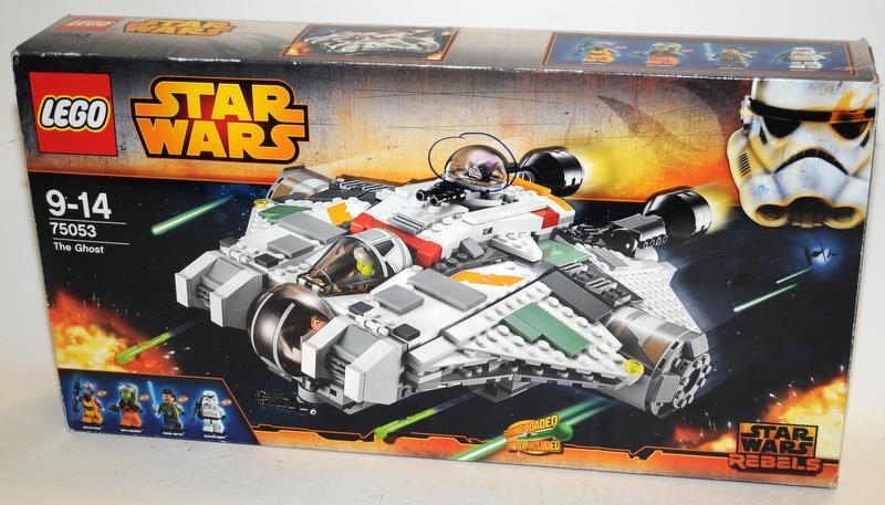 Star Wars Lego: The Ghost ref:75053. Boxed and complete except for one glass dome, minifigures and
