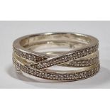 925 silver triple band ring size Q