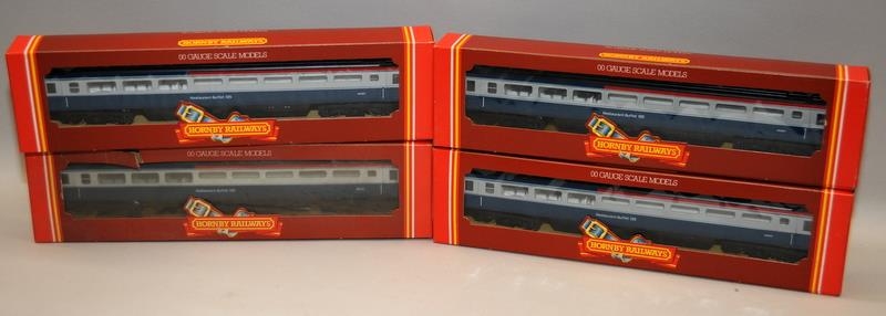 Hornby OO gauge BR Intercity Carriages R427 x 4, all boxed