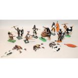 Zulu Wars die-cast figures: Rorke's Drift Zulu figures x 13, various poses. Maker unknown