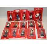 A collection of del Prado cast metal painted military figures. All carded. 15 in lot
