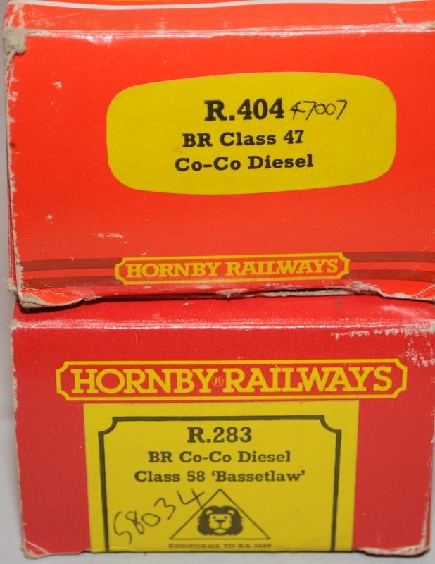 Hornby OO gauge BR Co-Co Diesel 'Stratford' R404 c/w BR Co-Co Diesel 'Bassetlaw' R283. Both boxed - Bild 2 aus 2