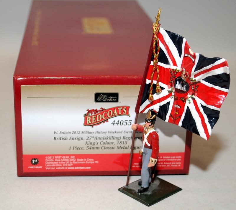 Britain's Redcoats British Ensign 27th Inniskilling Regiment of Foot, Kings Colour 1815. 2012 - Image 2 of 4