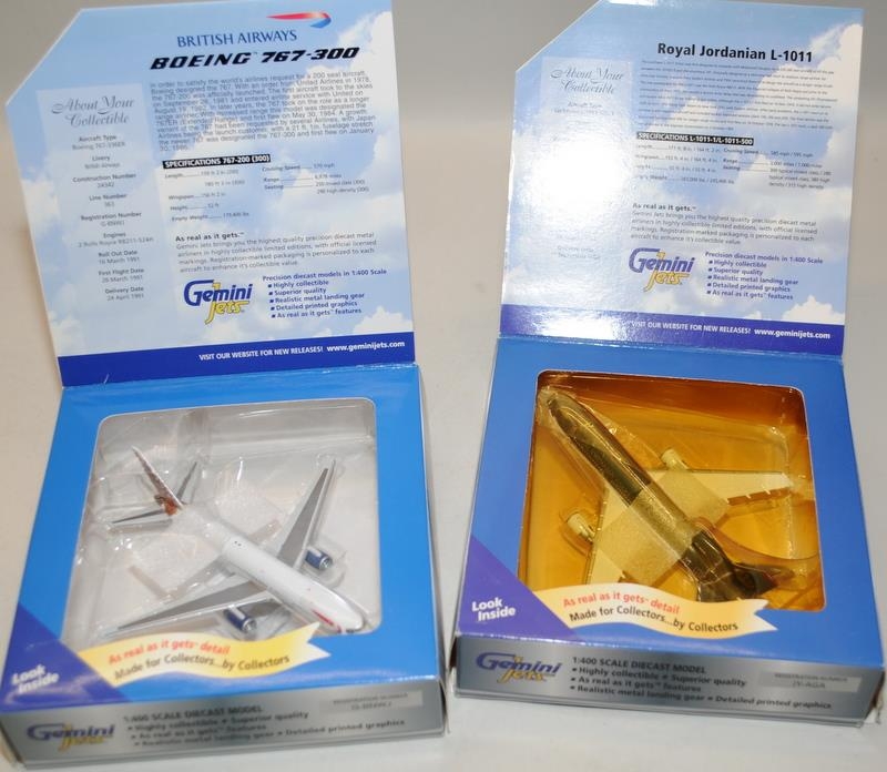 Gemini Jets 1:400 scale die-cast model aircraft. 4 models in lot, all boxed - Image 3 of 3