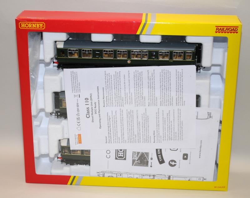 Hornby OO gauge BR Class 110 3 Car DMU Set, Railroad Plus - Enhanced Livery ref:R30170. Boxed