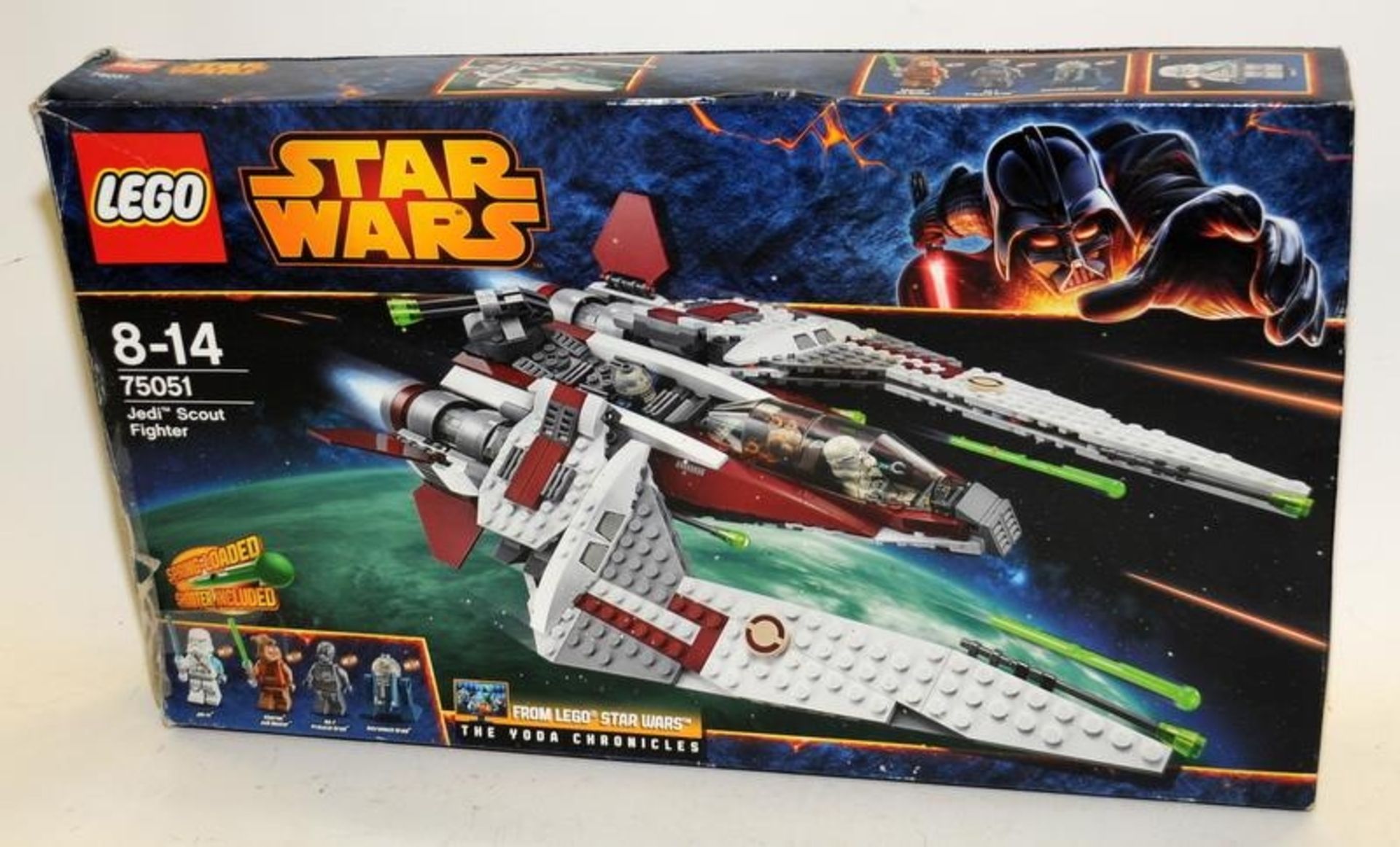 Star Wars Lego: Jedi Scout Fighter ref:75051. Boxed, model complete except for missing pieces 1 x - Image 3 of 4