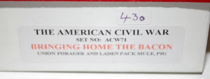 Trophy Miniatures American Civil War series Bringing Home the Bacon ref:ACW71. Boxed - Bild 2 aus 2