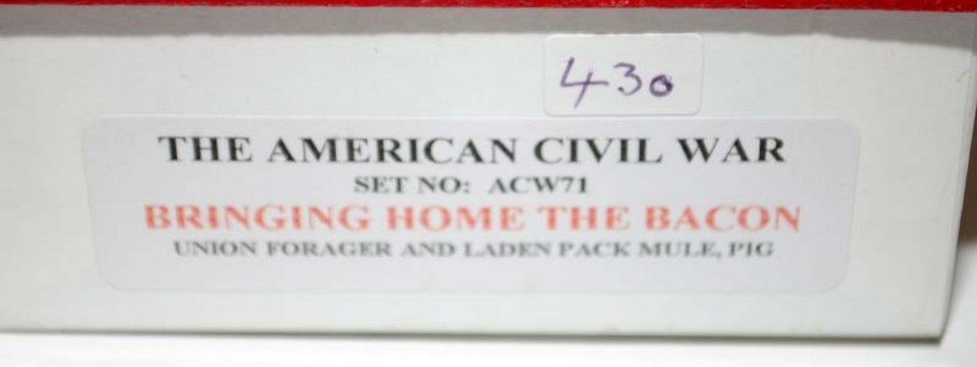 Trophy Miniatures American Civil War series Bringing Home the Bacon ref:ACW71. Boxed - Image 2 of 2