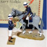 Little Legion Military Models:- Mounted Naval Brigade Officer Sudan c/w Standing Figure With Map.