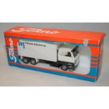 Vintage Tekno truck and trailer, Wittusen & Jensen a.s livery. Boxed, storage wear to box