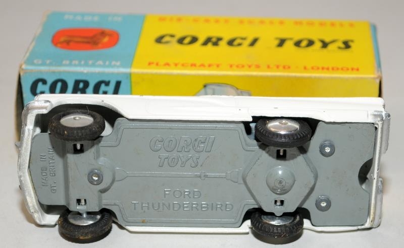 Vintage Corgi Toys die-cast Ford Thunderbird - Open Sports No.215 c/w Lancia Fulvia Sport Zagato - Image 4 of 6