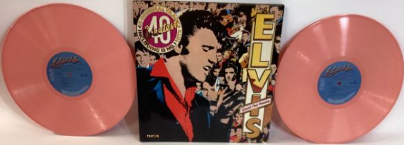 ELVIS PRESLEY ‘40 GREATEST’ 2-LP RECORD SET ON PINK VINYL. Great double album released on RCA PL