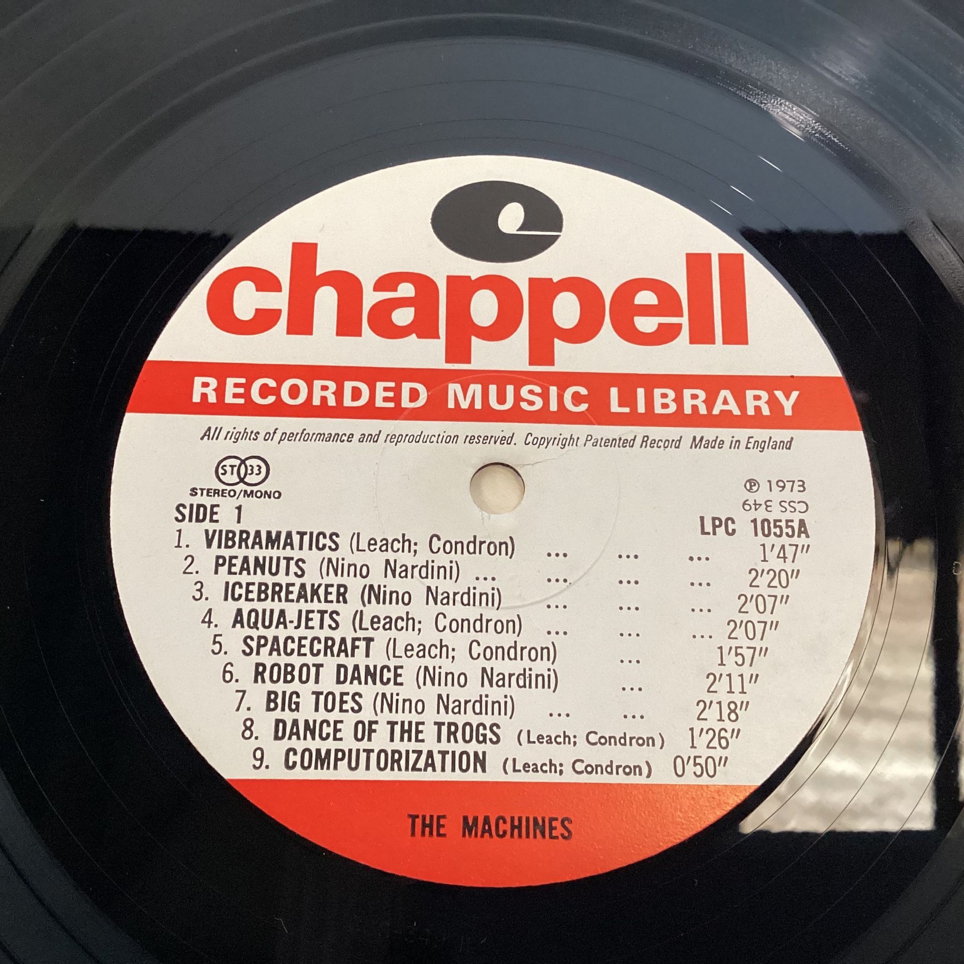 ELECTRONIC MUSIC VINYL LP RECORD. This vinyl is on Chappell Records No. LPC 1055 released in 1973 - Image 4 of 4