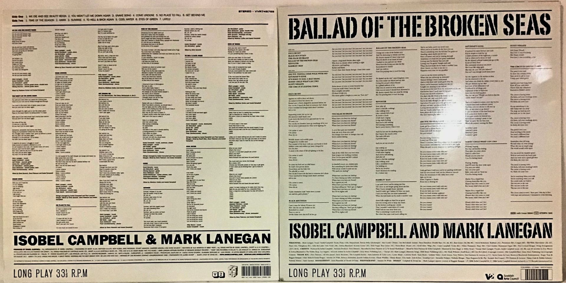 ISOBEL CAMPBELL AND MARK LANEGAN VINYL LP’S X 2. Found here both in Excellent condition with plain - Image 2 of 2
