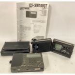 SONY PORTABLE RADIO AND RADIO CASSETTE MACHINES. First we have a Sony ICF-7800 AM/ FM 3 Band