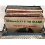 CARRY CASE OF VARIOUS BOB MARLEY AND THE WAILERS VINYL LP RECORDS. This collection includes titles -