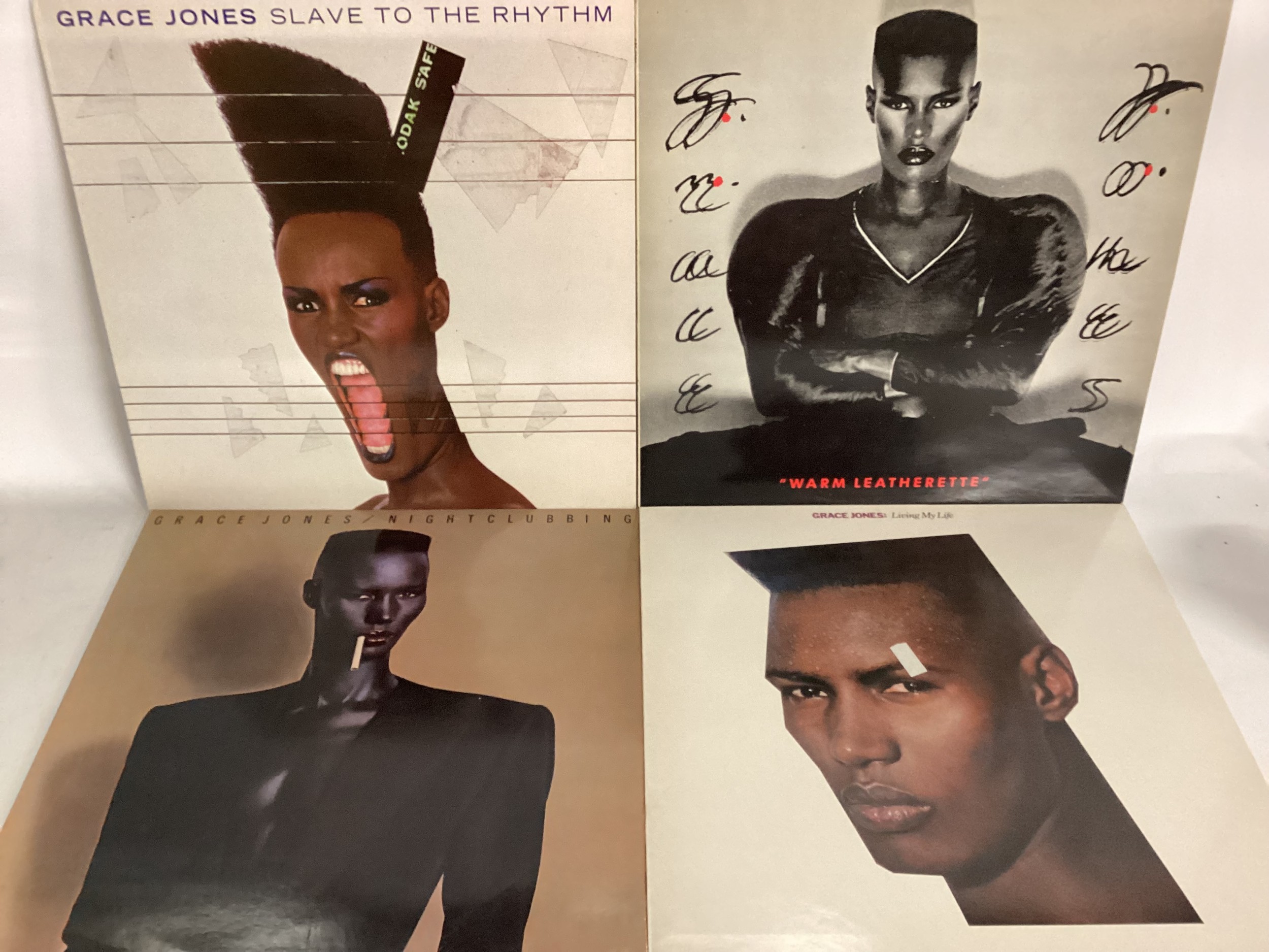 GRACE JONES VINYL LP RECORDS X 4.