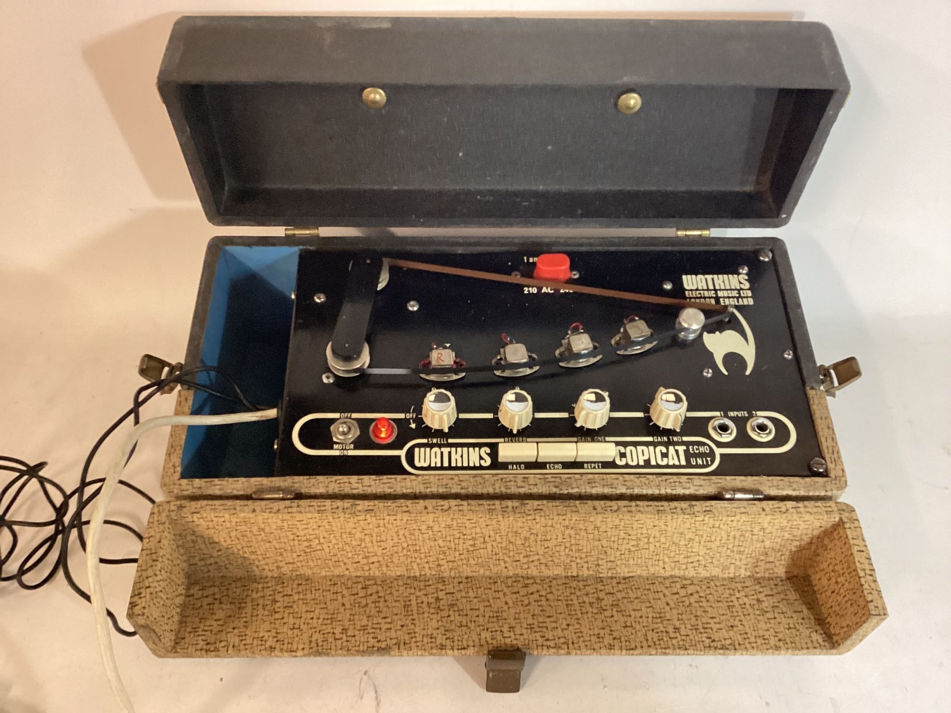 WATKINS / WEM COPICAT ECHO UNIT. The Copicat was the first independent tape loop echo unit to exist.