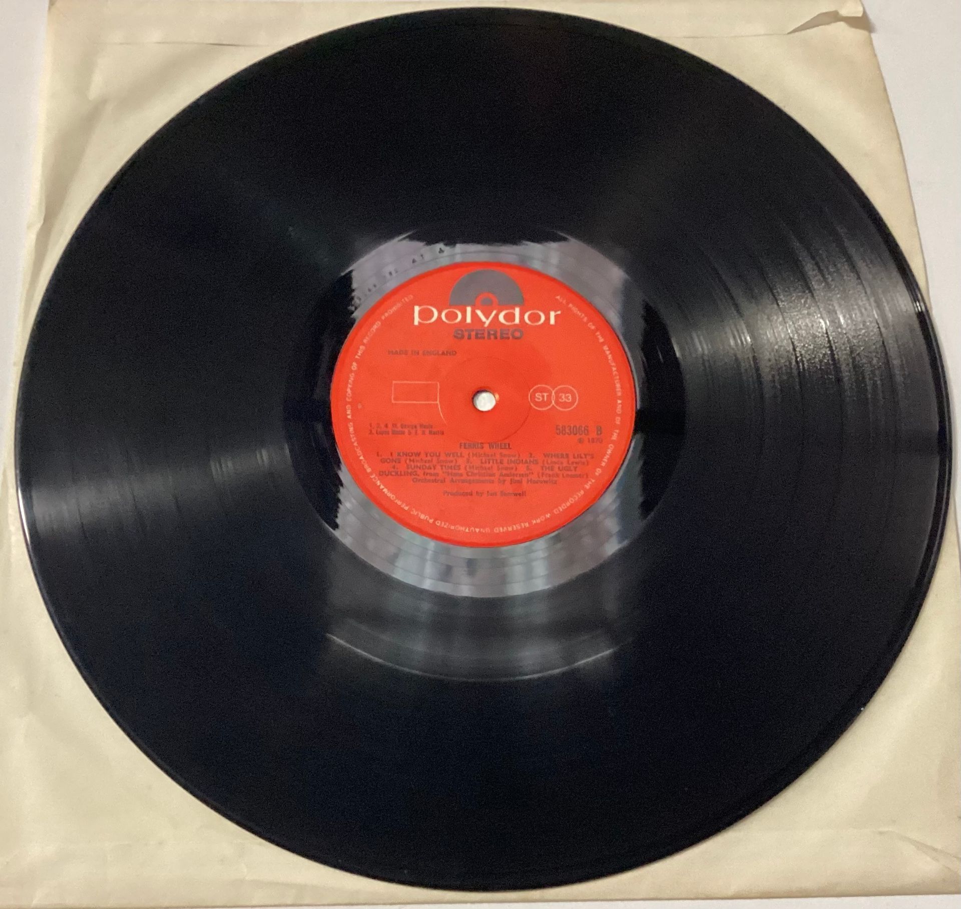 FERRIS WHEEL SELF TITLED VINYL LP FEATURING LINDA LEWIS. This album is in Ex condition and found - Image 4 of 6