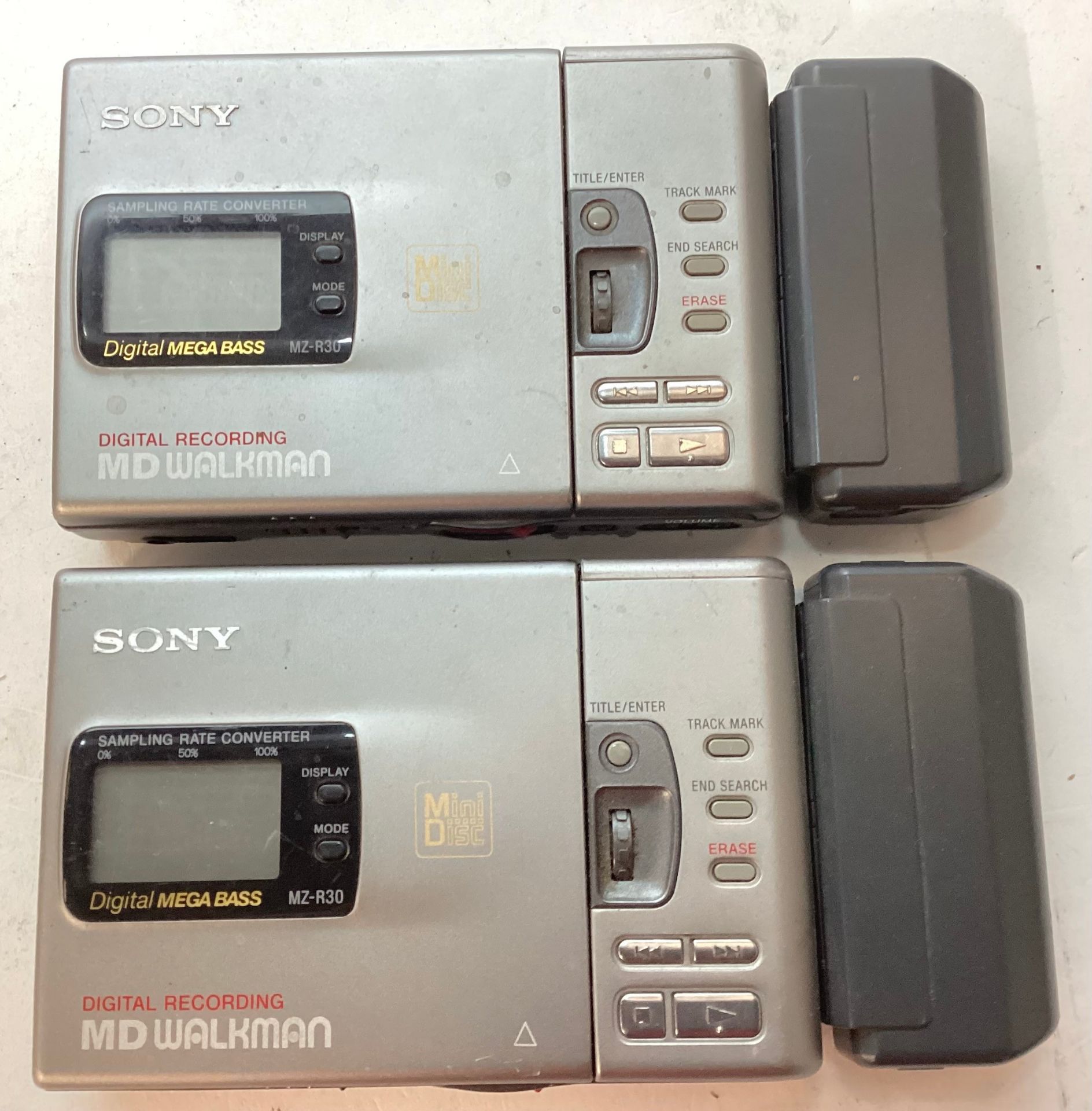 SONY MINI-DISC PLAYERS X 2. These are digital minidisc players/ recorders. They are model No. MZ-