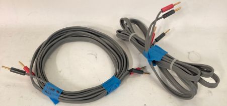 LINN SPEAKER CABLES. These are K-20 cables and have the speaker connection plugs on both ends.