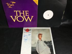TOYAH AUTOGRAPHED SLEEVE AND 12” VINYLS. Here we have a copy of 'Don't Fall In Love' which is an