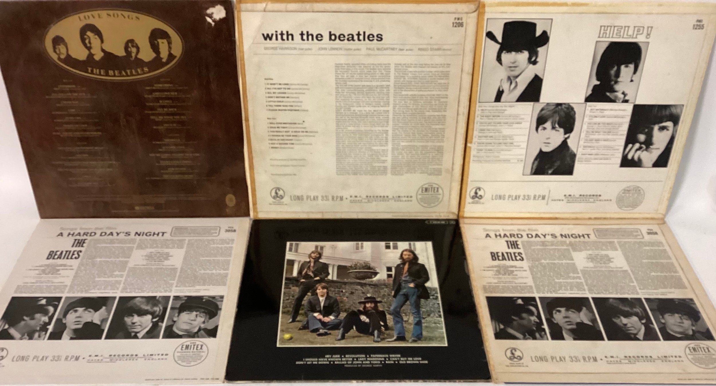 THE BEATLES VARIOUS VINYL ALBUMS X 6. Here we find a copy of ‘Hey Jude’ on Apple 1C 06204348 - ‘With - Bild 2 aus 2