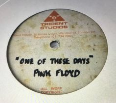 PINK FLOYD 7” ACETATE SINGLE. This is called “One Of These Days’ and found On a Trident Studios