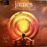 JAMES VINYL ALBUM SIGNED 'GIRL AT THE END OF THE WORLD'. This is a limited edition signed by all the