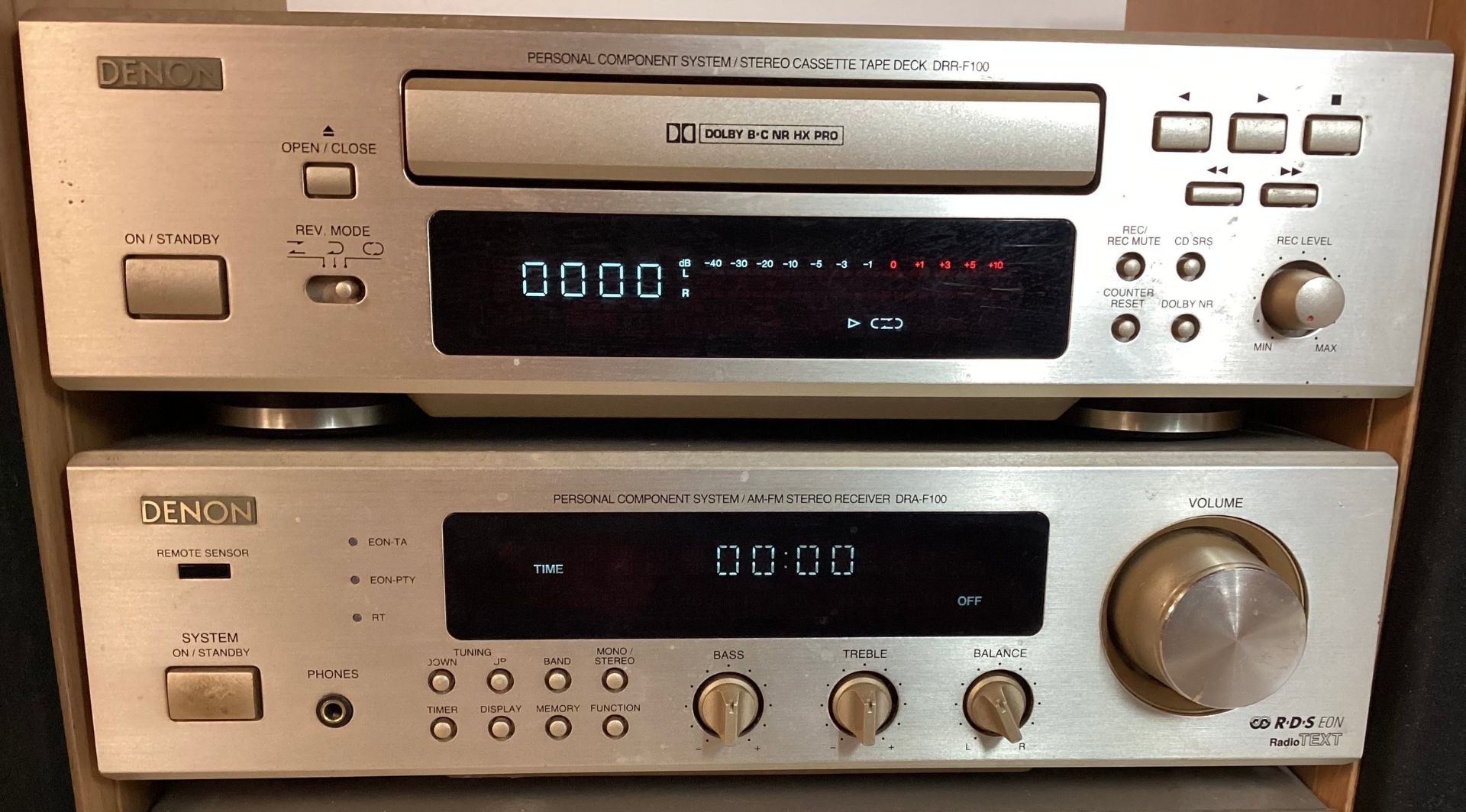 DENON SEPERATE HIFI SYSTEM. To include - Cassette Deck DRR-F100 - Compact disc player DCD - F100 - - Image 3 of 3