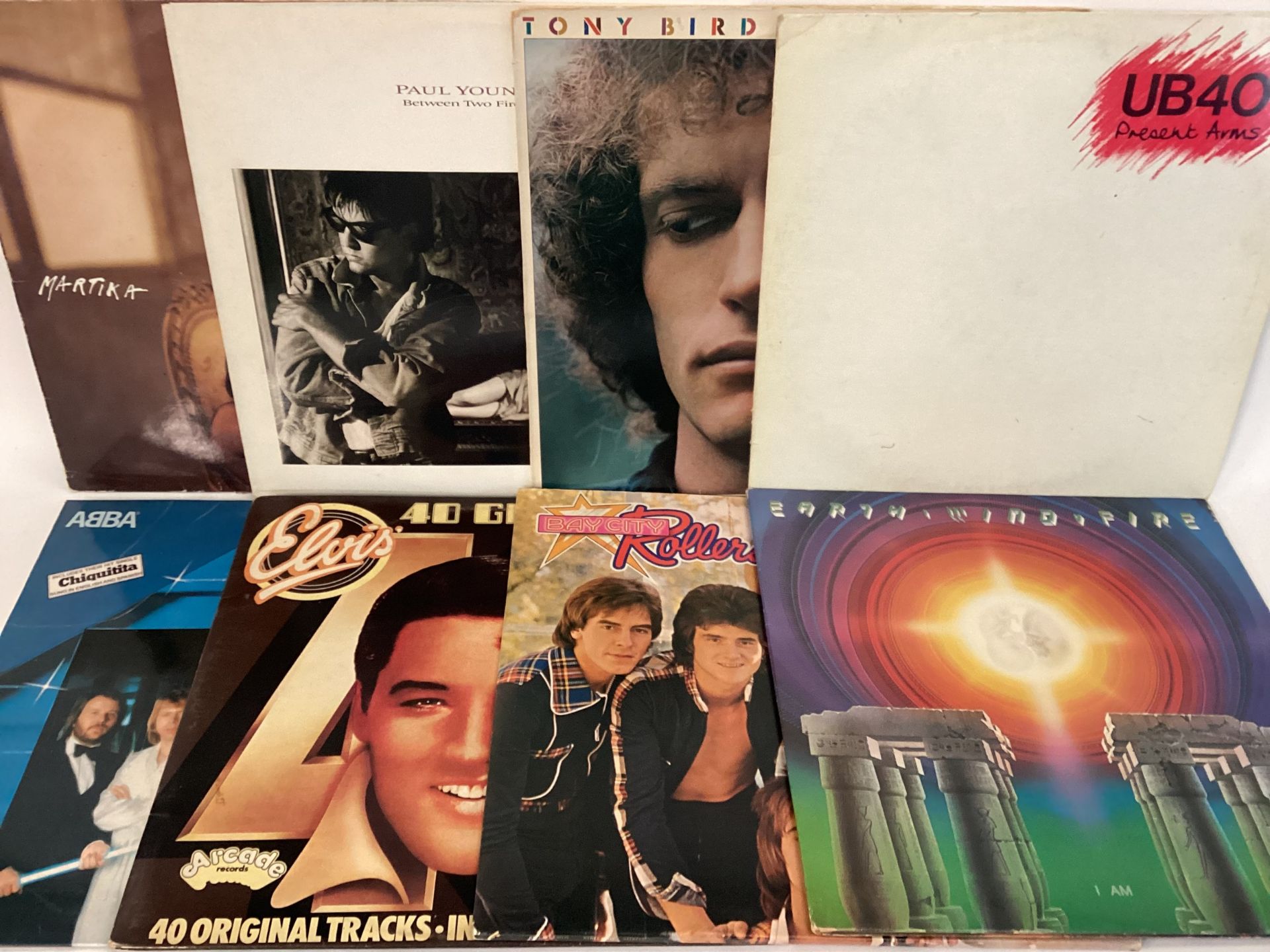 LARGE BOX OF VARIOUS VINYL LP RECORDS. Artists here include - Elvis Presley - Earth, Wind & Fire - - Image 5 of 5