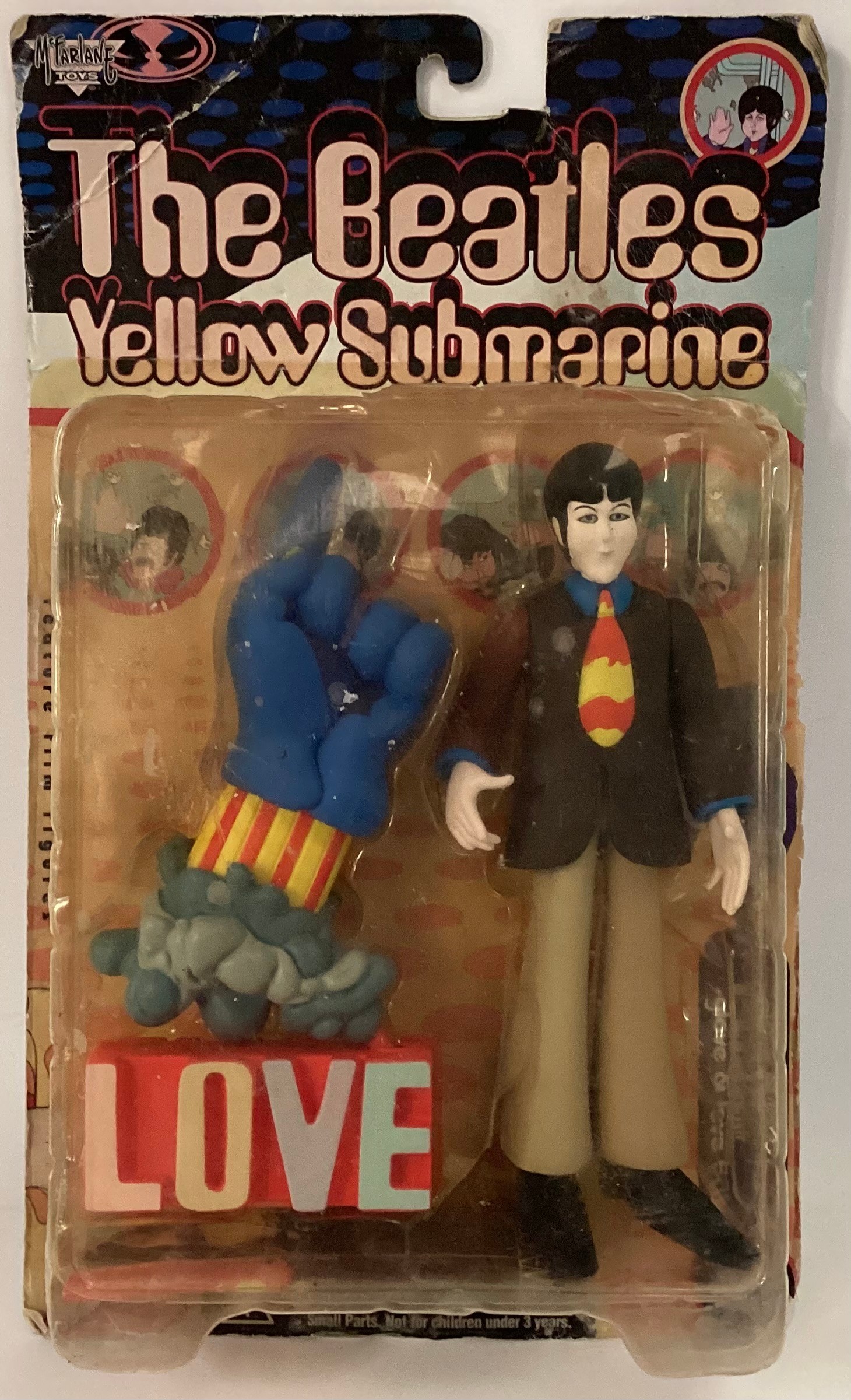 THE BEATLES YELLOW SUBMARINE CHARACTER. Paul McCartney 7.5" Figure complete with Glove and Love