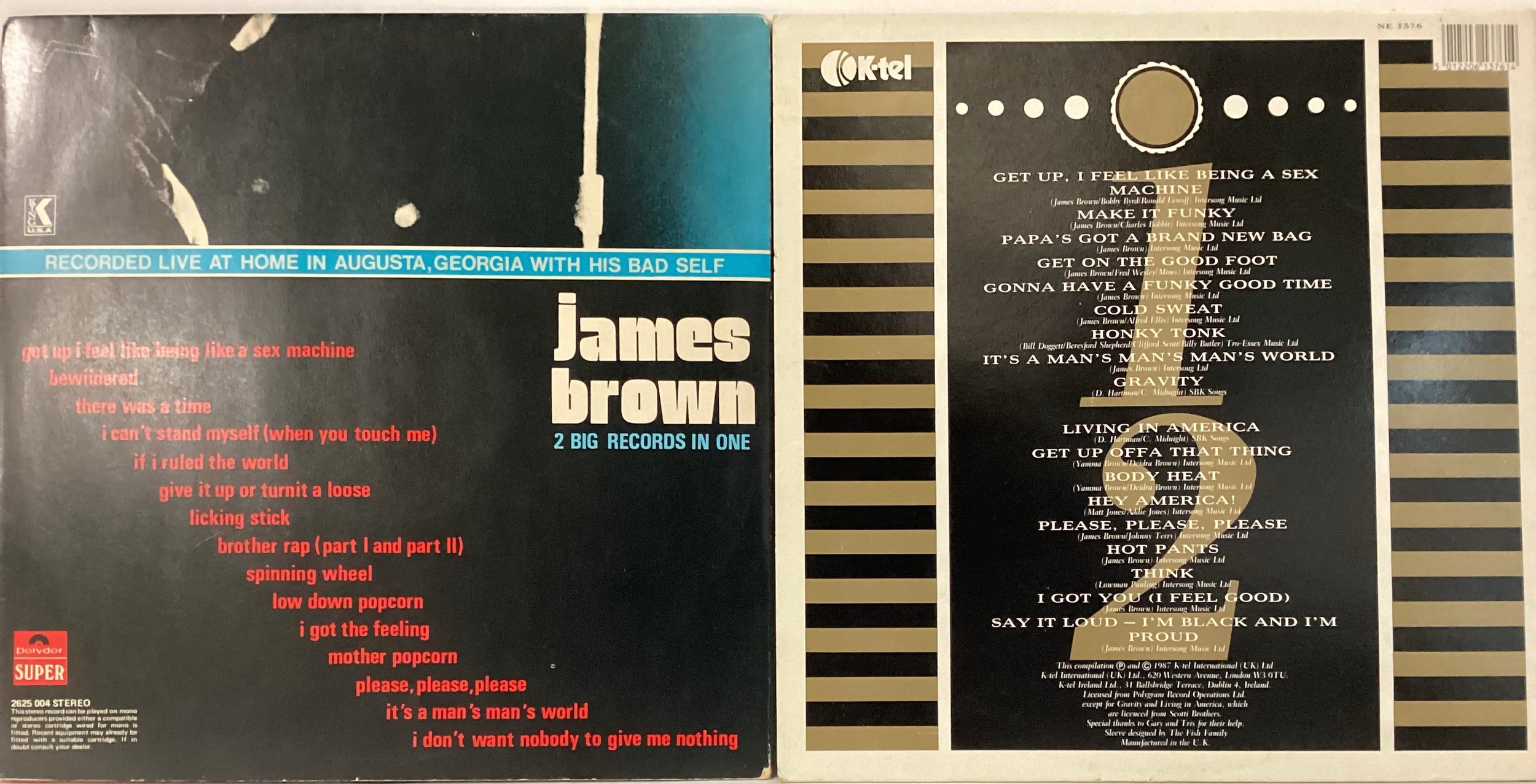 JAMES BROWN VINYL ALBUMS X 2. Both found here in VG+ conditions we have a double album ‘Sex Machine’ - Bild 2 aus 2