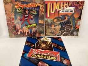 THE SENSATIONAL ALEX HARVEY BAND ALBUMS X 3. Titles here are as follows - The Impossible (6360