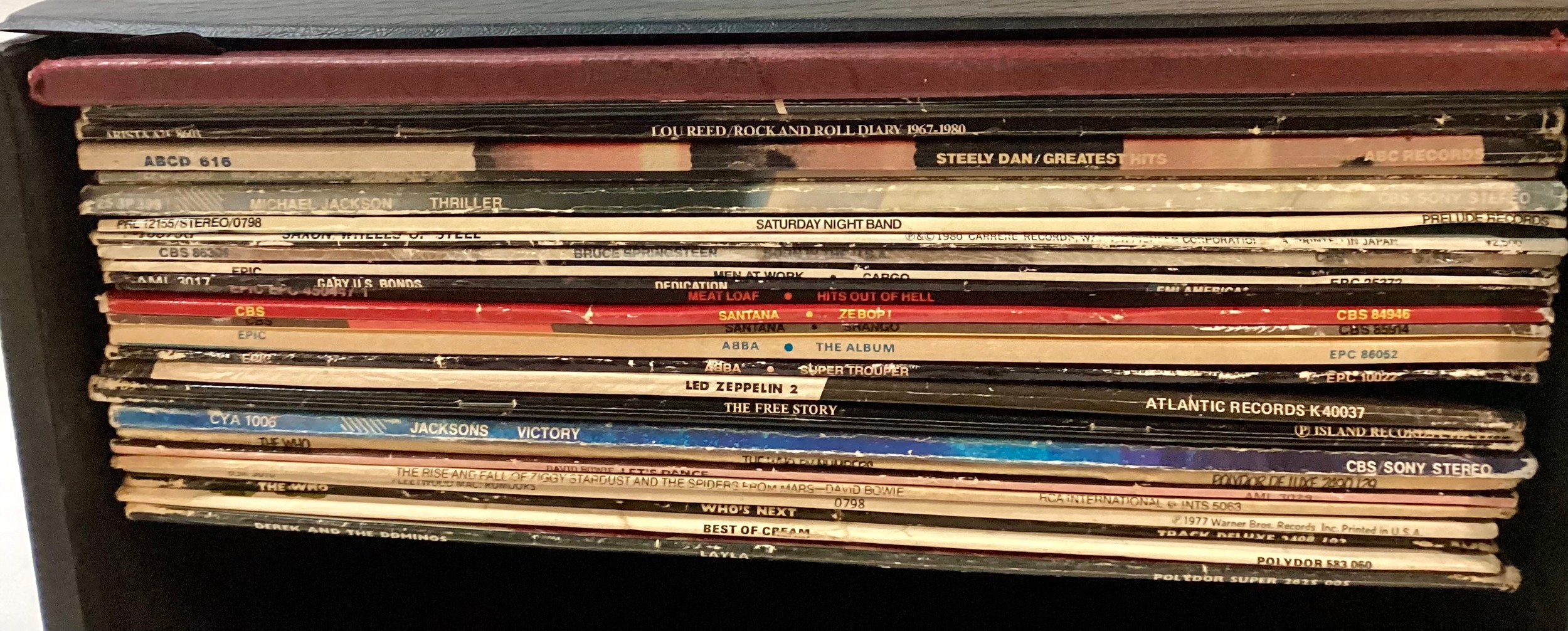 CASE OF VARIOUS ROCK AND POP VINYL LP RECORDS. This selection has artists - Santana - Pink Floyd - - Image 2 of 4