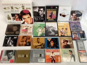 ELVIS PRESLEY COLLECTION OF MEDIA ITEMS. To include compact disc’s - DVD’s - cassettes. And VHS