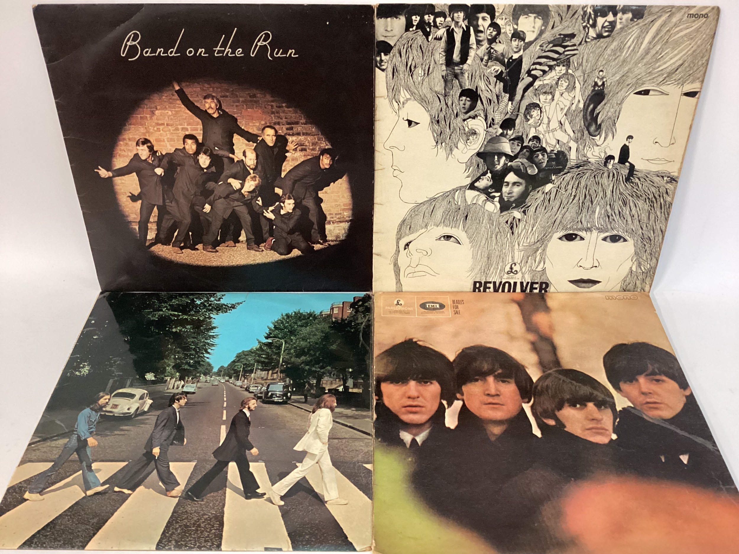 THE BEATLES VINYL RELATED LP RECORDS X 4. Copies here include - Abbey Road - Revolver - Beatles