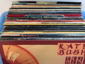 CRATE OF VARIOUS COLLECTABLE VINYL ALBUMS. Artists here include N.W.A - Kissing The Pink - The