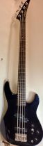 ARIA PRO II SLB-2A BASS GUITAR. 1990s Aria Pro II SLB-2 bass guitar with Body finished in black.