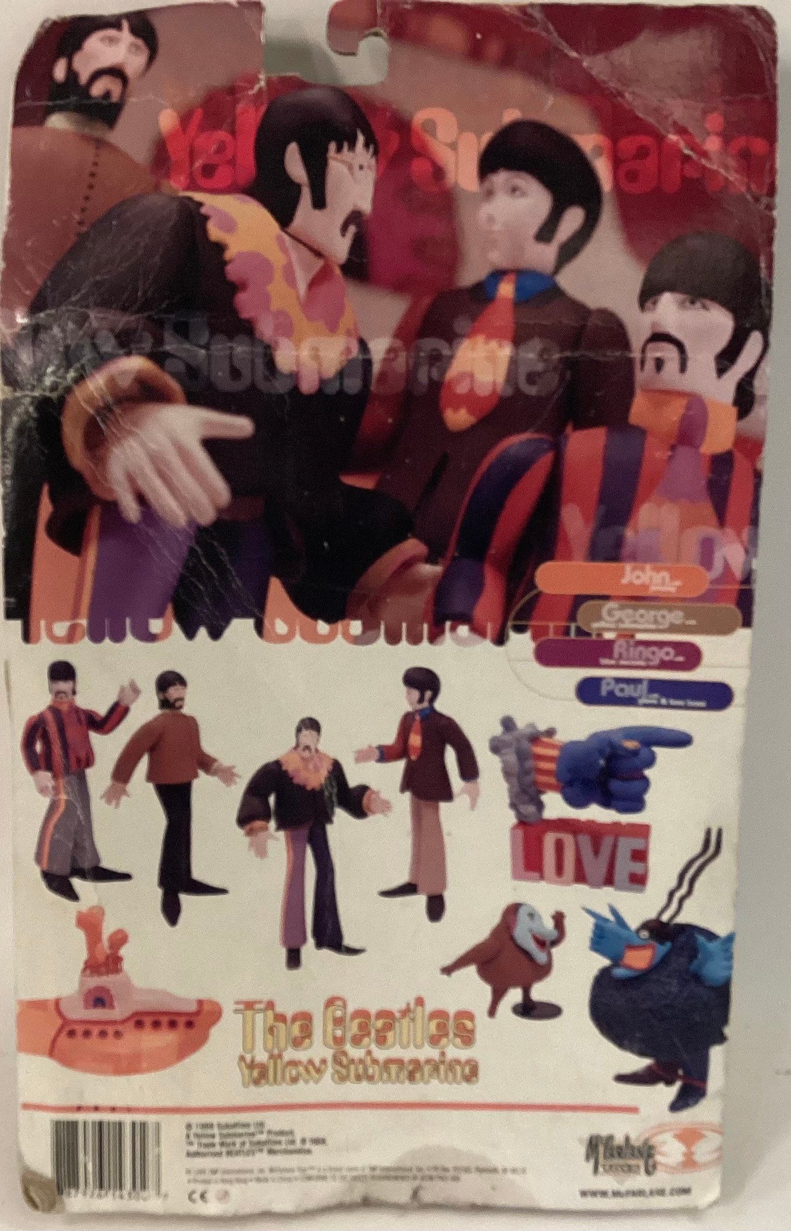 THE BEATLES YELLOW SUBMARINE CHARACTER. Paul McCartney 7.5" Figure complete with Glove and Love - Image 4 of 4