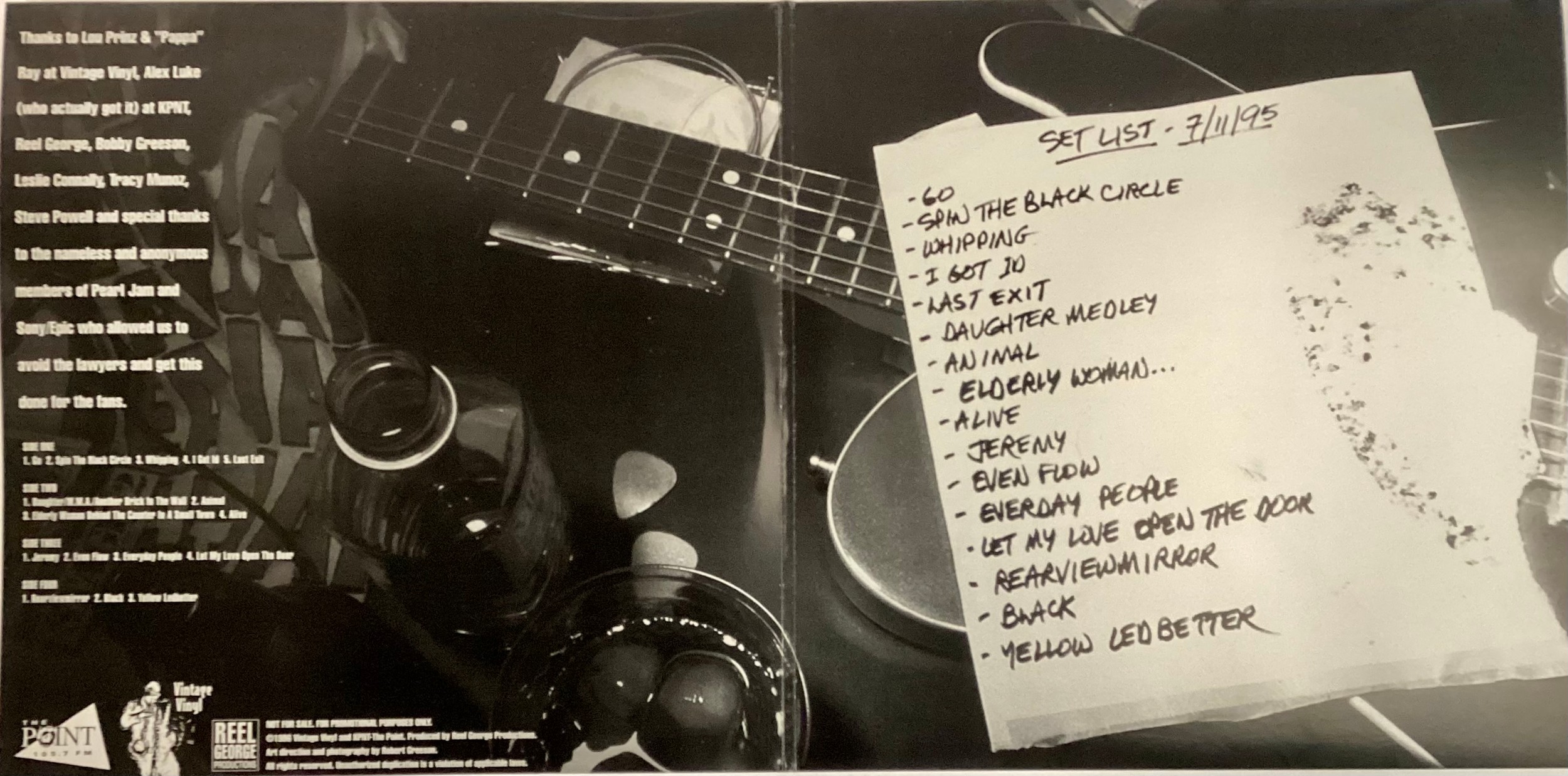 PEARL JAM DOUBLE ALBUM 'SPIN THE BLACK CIRCLE' / LIVE AT SOLDIER FIELD. Black vinyl unofficial - Bild 3 aus 3