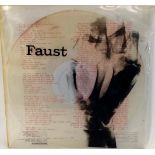 FAUST CLEAR VINYL LP RECORD. Rare original 1972 UK pressing on Clear Vinyl with embossed Silver