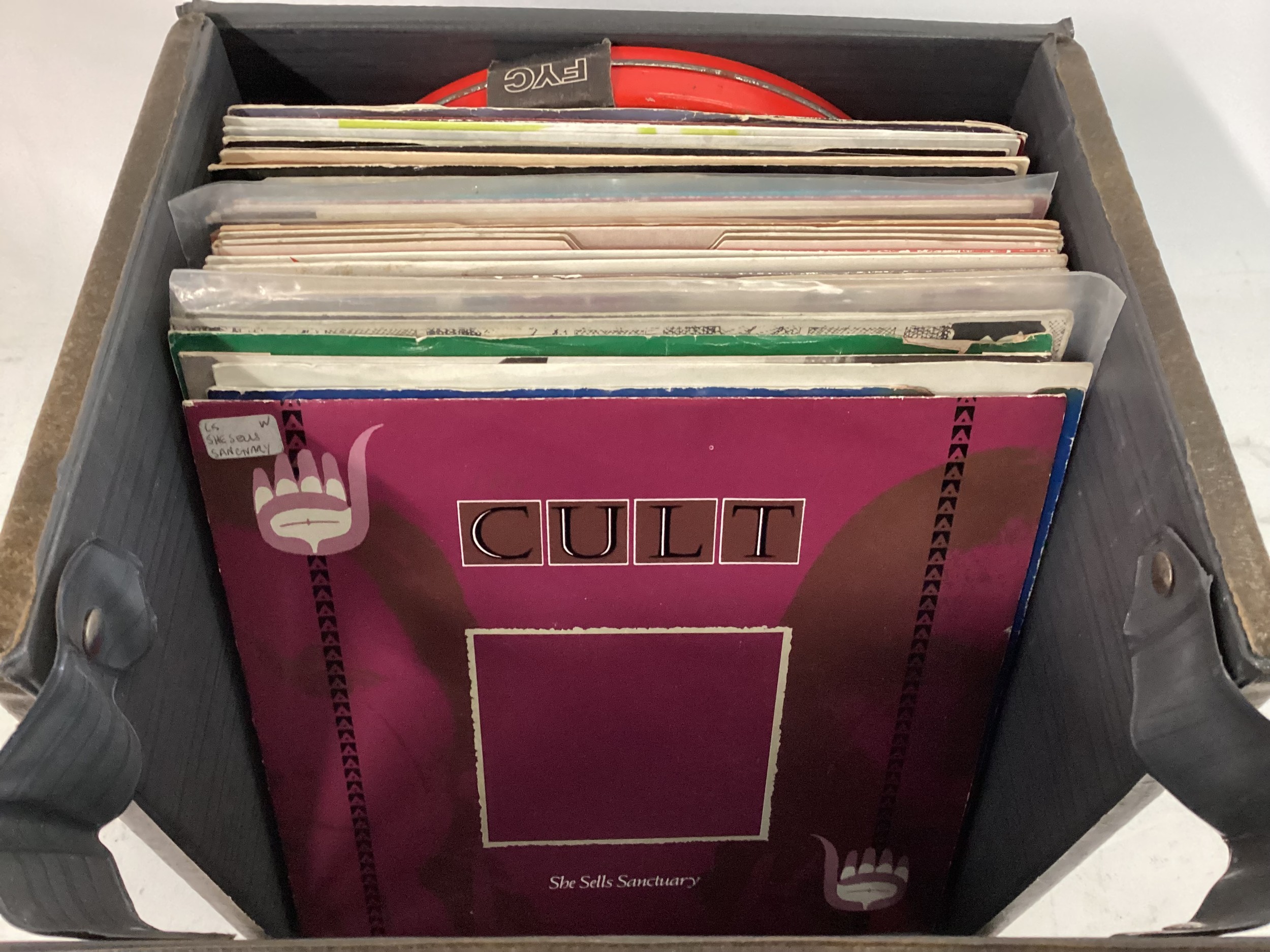 CASE OF MAINLY PUNK RELATED VINYL 7” SINGLES. Artists here include - The Cult - The Lambrettas -