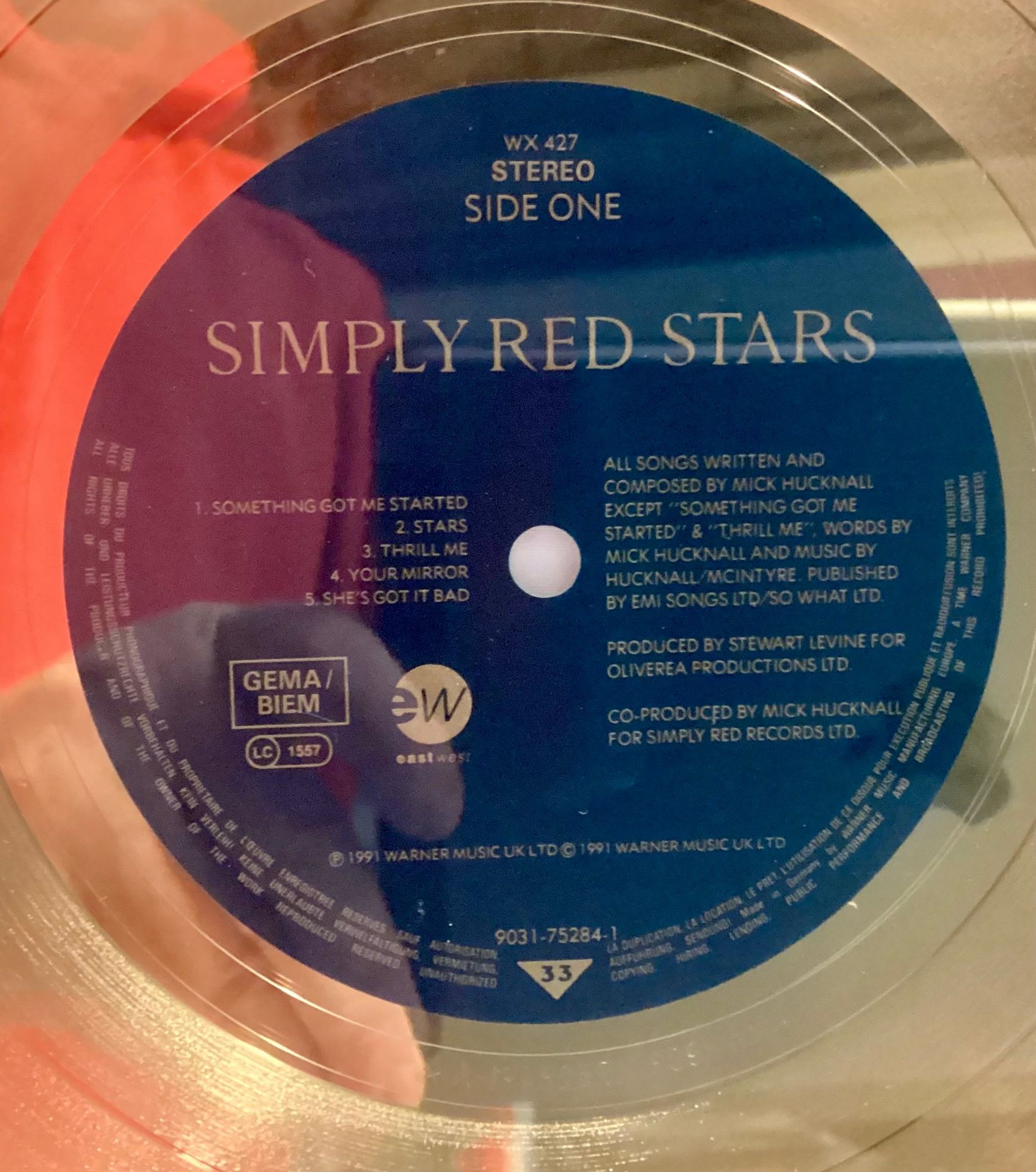 SIMPLY RED GOLD PRESENTATION DISC’S X 3.Swedish released disc’s presented to Tim Kellett, Fritz - Image 5 of 5