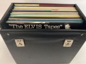 CASE OF VARIOUS ELVIS PRESLEY VINYL LP RECORDS. These all come is Ex conditions and include many