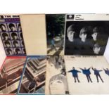 COLLECTION OF 8 VARIOUS 1st PRESS BEATLES ALBUMS. Titles here include - Abbey Road - White Album No.