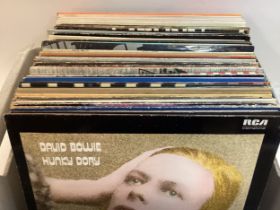 GREAT BOX OF VARIOUS ROCK AND POP RELATED VINYL ALBUMS. Artists in this lot include - Free - Rainbow
