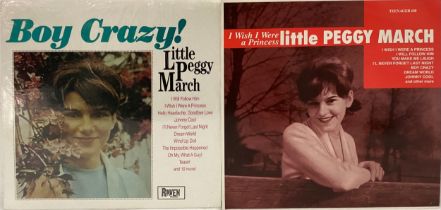 LITTLE PEGGY MARCH VINYL LP RECORDS X 2. The titles here are ‘I Wish I Were A Princess’ and ‘Boy